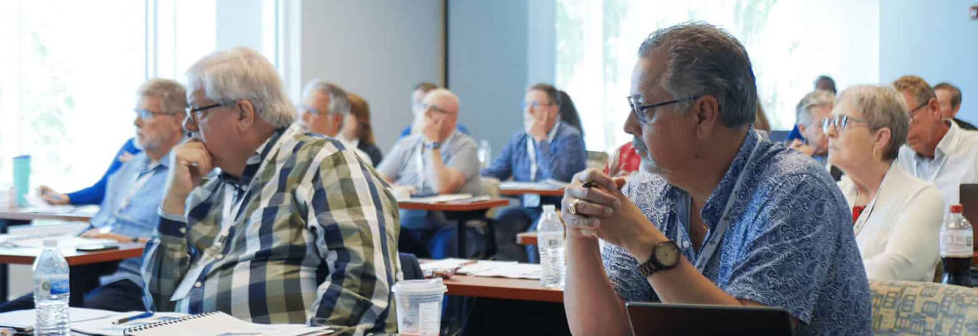 Retiring clergy and their spouses attend the Foundation's Clergy Retirement Workshop in Lakeland, Florida on April 18, 2023. (FUMF photo / Connor Murphy)