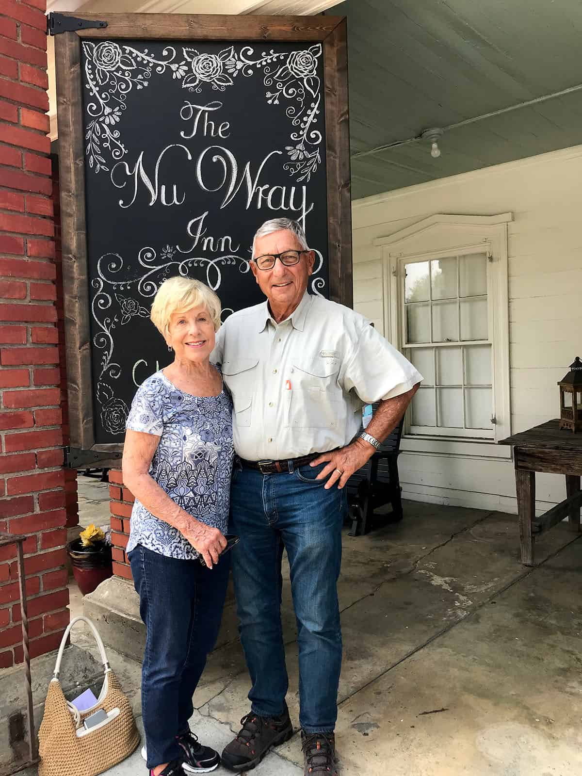 George and Nancy Hensley visit the family inn in Burnsville