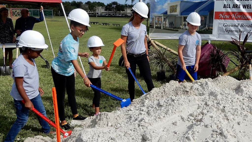 Kids Break Ground
